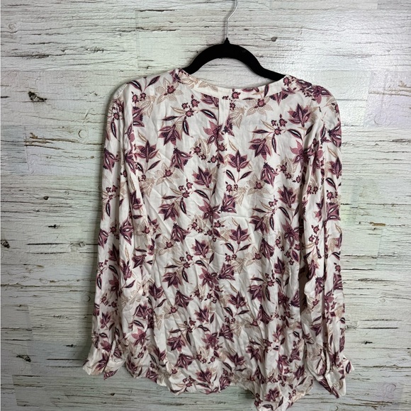 Olsen Women's Floral Blouse - Cream and Purple size 16/xl - Picture 7 of 7